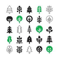 A tree design set vector