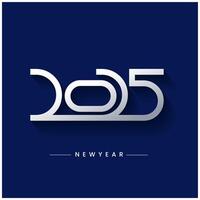 Modern 2025 Typography Design Vibrant and Bold Graphics for Cards Posters and Calendars vector