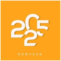 Modern 2025 Typography Design Vibrant and Bold Graphics for Cards Posters and Calendars vector