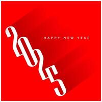Modern 2025 Typography Design Vibrant and Bold Graphics for Cards Posters and Calendars vector
