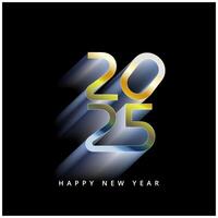 Modern 2025 Typography Design Vibrant and Bold Graphics for Cards Posters and Calendars vector
