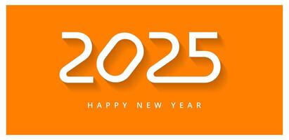 Modern 2025 Typography Design Vibrant and Bold Graphics for Cards Posters and Calendars vector