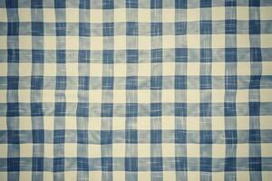 A gingham texture background features a classic checkered pattern with alternating colored squares photo