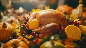Close-up view of beautiful thanksgiving concept photo