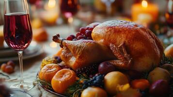 Close-up view of beautiful thanksgiving concept photo