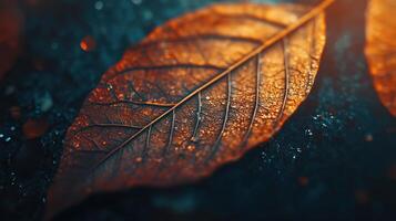 Leaf close up photo