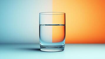 Glass half full or half empty, cool graphic photo