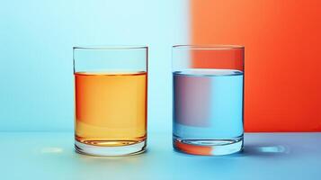 Glass half full or half empty, cool graphic photo