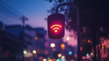 wireless network poster. photo