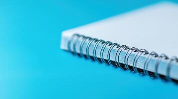 Close-up of a spiral-bound notebook photo