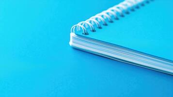 Close-up of a spiral-bound notebook photo