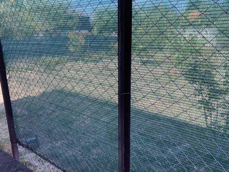 Installation of mosquito netting photo