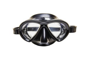 Black diving mask designed for underwater exploration in clear waters png