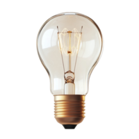 Functioning Idea Light Bulb AI-Generative png