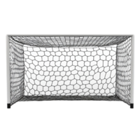 Soccer Goal on Transparent Background AI-Generative png