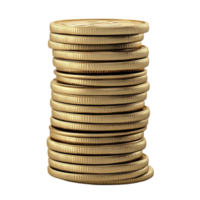 Stack of Bitcoins AI-Generative png