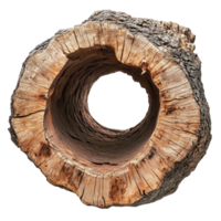Tree Stump with a Hole AI-Generative png