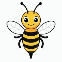 Field Cuckoo Bumblebee bee smiles kawaii vector