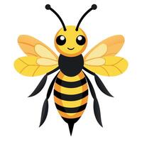 Executioner Wasp bee jumps kawaii vector