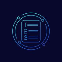 priority, prioritize tasks icon, linear design vector