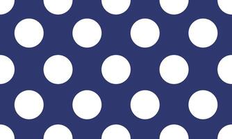 a detailed fabric pattern composed of circle shape designs,white dot on blue background. vector