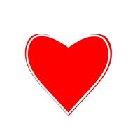 Heart. A fashionable red heart in an original design. vector