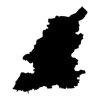 Toba Tek Singh district map, administrative division of Pakistan. illustration. vector