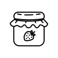 jam icon in line style vector