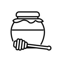 honey icon in line style vector