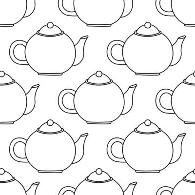 line Chinese teapot for traditional tea drinking