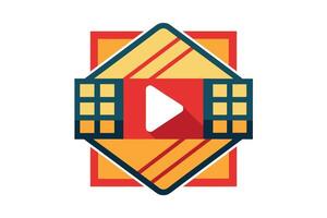 Streamlined Play Button Icon vector
