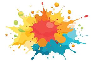 Artistic Watercolor Splash Visual vector