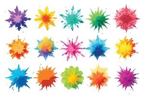 Vivid Color Explosion Patterns vector