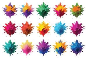 Chromatic Burst on White Background vector