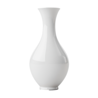 Elegant white vase displayed on a clean surface png