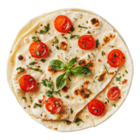 Flatbread with tomatoes and herbs png