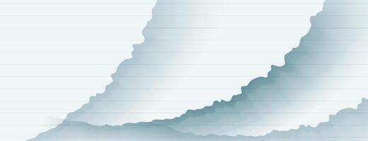 white striped paper torn in layers background with grunge vector