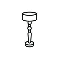 Floor lamp icon design templates simple and modern vector