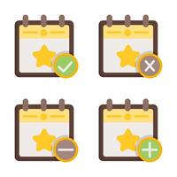 Calendar, Date and Time Icon and Graphic Element Resource vector