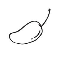 illustration flat design of mango icon.Simple Design isolated on white background. vector