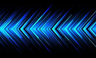 Abstract blue metal arrow black line circuit cyber geometric design modern futuristic technology background vector