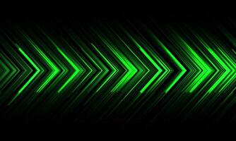 Abstract green metal arrow black line circuit cyber geometric design modern futuristic technology background vector