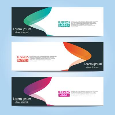 Banner templates design. modern banner.