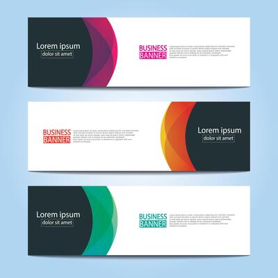 Banner templates design. modern banner.