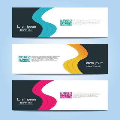 Banner templates design. modern banner.