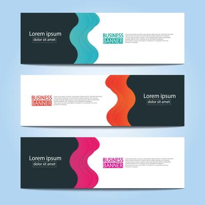 Banner templates design. modern banner.