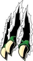 Monster Claws Hand Ripping Out Background Graphic Design vector