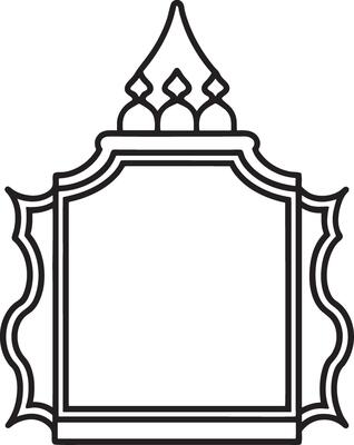 Template of Decorative vintage frames,borders . White Background and illustration.