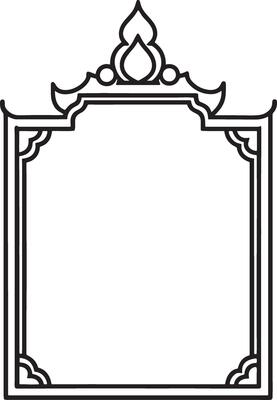 Template of Decorative vintage frames,borders . White Background and illustration.