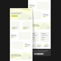 Email Newsletter Template Layout l one page marketing Template vector